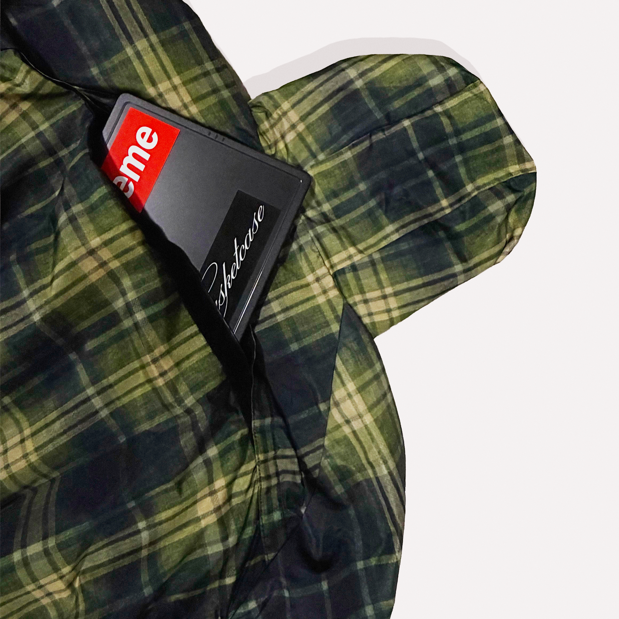 "BLITZ" Plaid Windbreaker
